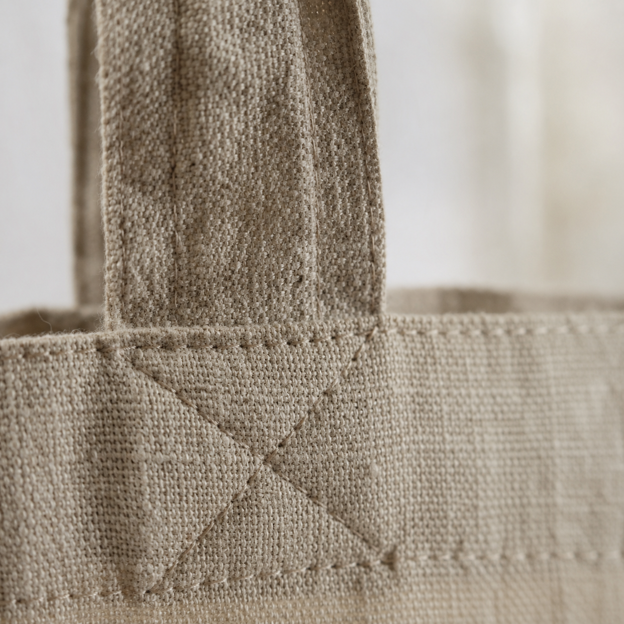 Bolso de lino Mercado